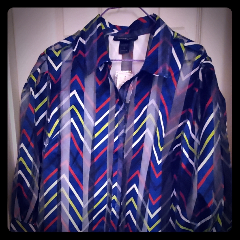 Semi sheer blouse